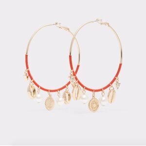 ALDO Orange Hoop Earrings